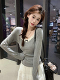 De-Velvet Bottom Warm Fake Two Lace Splicing Long-Sleeved Women's Top Autumn And Winter Slimming Bottom T-Shirt Girl Tide