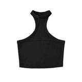 2025 Spring And Summer Pingkou Super Spicy Pure Lust Wind Slings Small Sexy Hanging Neck Bra Text Vest