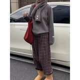 KANING Korean Lazy Sweater 2026 New Winter Fashion Exploding Scarf Knitted T-Shirt