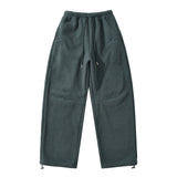 Autumn And Winter Thick Velvet Embroidery Banana Pants Casual Loose Straight Trousers Warm And Comfortable