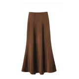 High-Rise Thin High-End Semi-Dress Girl Acetic And Vinegar-Sined Bread And Hips Long Dress 2025 Spring And Summer Hanging Skirt