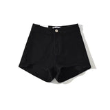 Irregular High-Waisted Denim Shorts Babes Long Leg Tight-Puffed-Girls Hot-Pants Women's-Sighting-Sighting-Sighting Women's-Puffed Slacks Summer