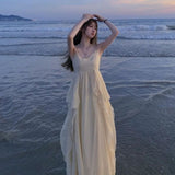 Beach Dress Girl Sanya Beautiful Little Dress Dali Erhai Skirt Seaside Photo Clothes Super Fairy Holiday Dress