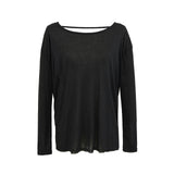 Twisting Back Sunscreen T-Shirts In The Long-Sleeved Autumn With A New T-Shirt Collar