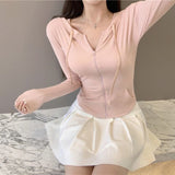 Spring And Summer Breathable Long-Sleeved Hooded Sun Jacket Repair Slim Thin Sports Top Yoga Suit Female Tide