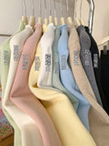 Super Good-Looking Wooden Ear With Velvet Knitted Jersey Women 2025 Autumn And Winter To Keep Warm And Pure Color Inside The Bottom Shirt Top