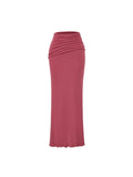 Hottie Sexy High-Waisted Hip Half-Dress Dress Pure Lust Wind Rollover Skirt Woman