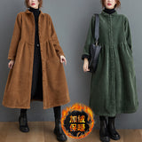 Korean Version Of Loose Plus Thicken Wick Long Sleeve Single-Crysle Jacket Women's 2026 Winter New Real Shot