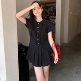 College Style Super Good-Looking White Dress Women's Summer 2026 New Thin Fresh Sweet Little Short Skirt