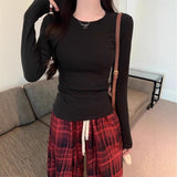 Hottie Slime Bottom Long-Sleeved T-Shirt Girl In Sexy Body Long Sleeve Bottom Top Woman