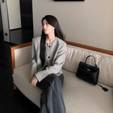 Temperament Famous Lady Small Fragrant Coat Woman 2026 Spring And Autumn New High-End Sense Retro Round Neck Tuff Top Woman