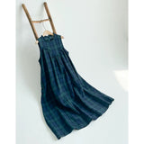 2026 Summer New Cotton Tsets Skirt Bra Splicing Wood Earless Sleeveless Dress