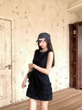 Sleeveless Apricot Dress Women 2026 Summer New Small Temperament Straight Vest A Word Skirt High Sense
