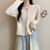KANING Lace Lace Single-Dcupy Knitted Cardigan 2026 Autumn New Gentle Sweet Sweater Outside Female