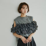 Real Shooting A Large Number Of Summer New Heavy Industry Plate Flowers Wearing French Women Cotton Shirt Breathable Women's High-End Top