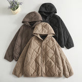 Real Shooting 2026 New Cotton Warm Hooded Cotton Clothes Loose Autumn And Winter Cotton Cotton Retro Short Cotton Coat
