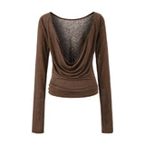Pure Lust Wind Collar Long Sleeve Hoodie Top Yoga Sports T-Shirt Women Long Sleeves