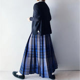 Women's Clothing 2026 Autumn And Winter Loose Round-Neck Long-Sleeved Wool Coat + Folding Skirt Two-Piece Set Of Women