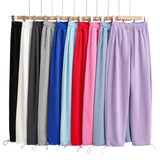 Spice Girl Purple Casual Swear Girl Ins Tide Spring And Autumn Broad Legs Loose Thin Jazz Sweatpants Small