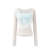 Pure Lust Wind Collar Long Sleeve Hoodie Top Yoga Sports T-Shirt Women Long Sleeves
