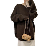 KANING Korean Version Of Gentle Lazy Wind Knitted Women 2026 Autumn And Winter New Solid Color Jacket Sweater Women