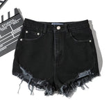 Spice Girls Street Style Stretch-And-Fry Shorts Hot-Legged Long Beach Pants Denim Casual