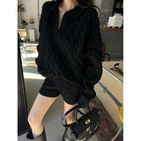 KANING Lazy Rag Knitwear Set Women's Autumn 2026 New High-Waist Shorts Sweater Two-Piece