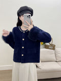 KANING Pink Yangerming Knitted Cardigan 2026 Autumn New Women's Sweater Coat Woman