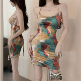 Spice Girls Sexy Cross-Dress With Dress Women's New Summer Design Slimming Ass Short Skirt