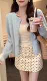 KANING Autumn Summer Green Knitted Cardigan Romantic Hollow Hook Flower Gentle Goddess Soft-Cooked Outside The Girl