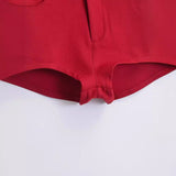 Sweet Sister Summer Low-Waisted Beauty Shorts Casual Hot Pants Long Fashion Commuting Suit Shorts