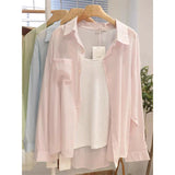 New Fashion Slimming Small Small Sleeves Thin Thin Sunscreen Shirt Women's Summer Korean Version Of Loose Cardigan Coat Female Trend