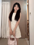 Sleeveless Apricot Dress Women 2026 Summer New Small Temperament Straight Vest A Word Skirt High Sense