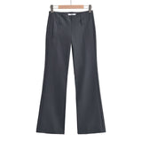Spice Girls Bunting Temperament Composite Low-Waisted Broad Leg Suit Trousers Trousers Casual Trousers Fashion