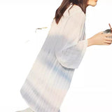 2026 Spring And Summer Sunscreen Ultra-Thin Perspective Chiffon Sleet Cardigan Air-Conditioning Shirt Long Shawl Coat Summer New Woman