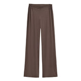 Purely Want Girl V Waist Zipper Display Thin Leg Trousers Leg Long Vertical Trousers Home Comfortable Yoga Pants