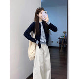 KANING College Wind And Fake Two Knits 2026 Autumn And Winter New Korean Wearing A Senior Sensing Sweater
