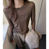 2026 Double-Layer Mesh New Mesh Jersey Sleeker Fashion T-Shirt Dress T-Shirt Girl