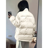 Solid Color Zipper Cotton Women's New Commuting Wind-Clamming Cotton To Keep Warm Small Cotton Jackets Thicker