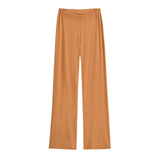 Purely Want Girl V Waist Zipper Display Thin Leg Trousers Leg Long Vertical Trousers Home Comfortable Yoga Pants