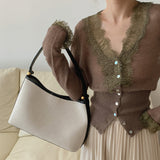Spring New Lace Sister High-End Knitted Cardigan French Bodywear