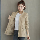 Double-Layer Gary 2026 New Korean Version Of The Waist To Show Thin Small Wind Jacket Women Spring And Autumn Ocean Gas Age Reduction Jacket