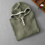 Real Shooting 26 Cotton Hooded Short-Sleeved Shirt Top Coat Large Size Women's Clothing Literature And Art Leisure Retro Relaxed Summer Women