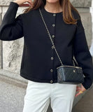 2026 Spring And Autumn New Loose Leisure Round-Neck Shirt High Quality Thick Fabric