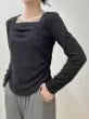 Casual Simple Style De Velvet Plus Velvet Bottom Shirt Women's Autumn And Winter Fashionable Atmosphere Slimming Inside A Solid Color T-Shirt