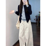 KANING College Wind And Fake Two Knits 2026 Autumn And Winter New Korean Wearing A Senior Sensing Sweater