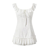 White Dress Short Girl Summer Beautiful Crouse First Love Small White Dress Summer Beautiful Beautiful Small Dress