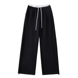 Spice Girls Autumn Rope Straight Trousers Loose Leisure Broad Leg Trousers Thin Trousers Thin Trousers
