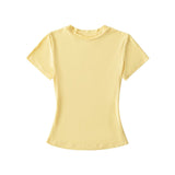 Pure Hot Girl Summer Slime Out-At-Sleeve Short-Sleeved Summer New Sports Slimming Thin Yoga Clothes T-Shirt