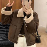 High-End Sleet One Lamb Coat Coat Women's New Collared Leather Jacket Locomotive Suit In Autumn And Winter 2026